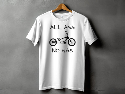 All Ass No Gas Bicycle Graphic T-Shirt product type