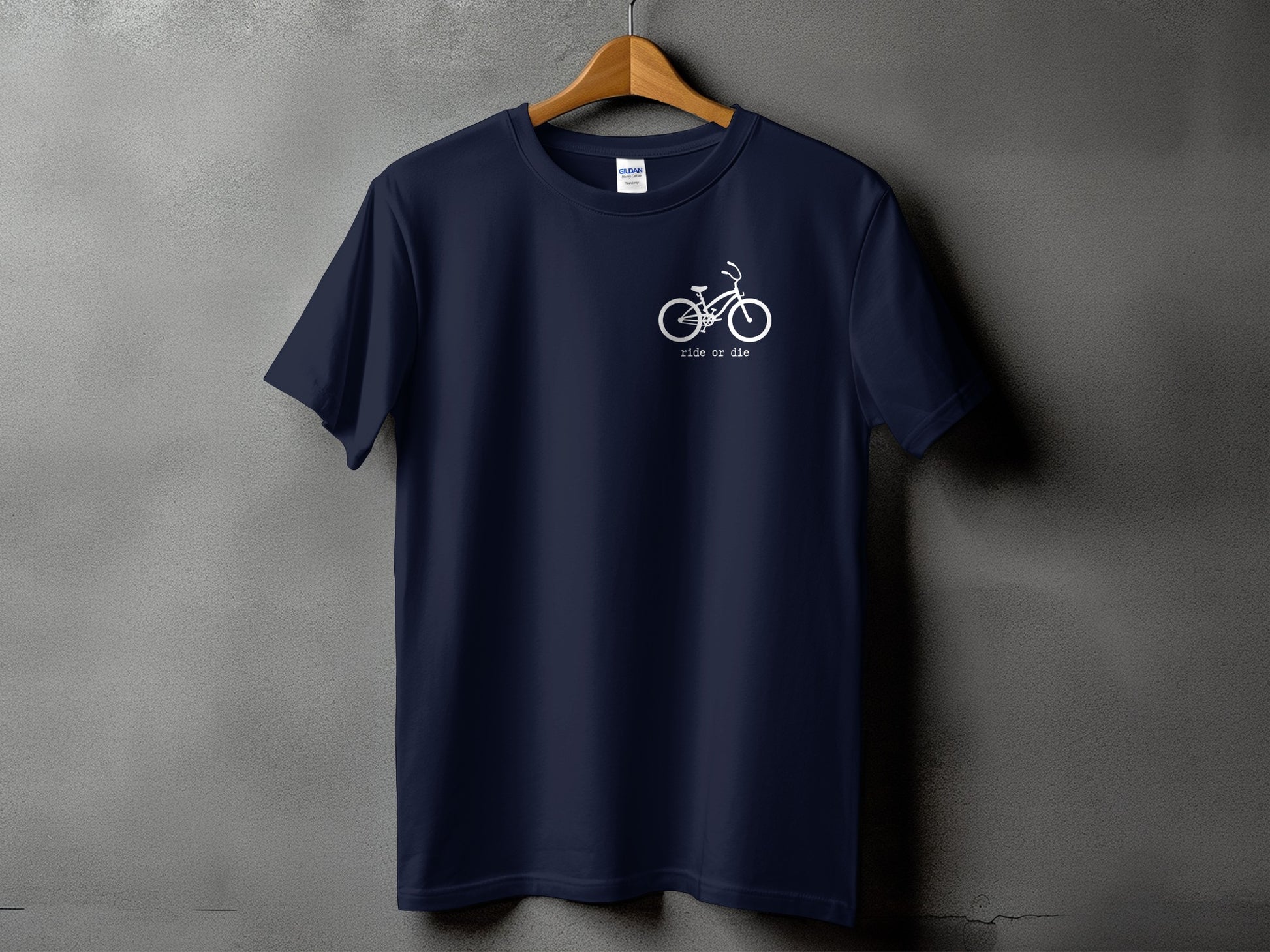 Ride or Die Bicycle Graphic Tee Shirt product