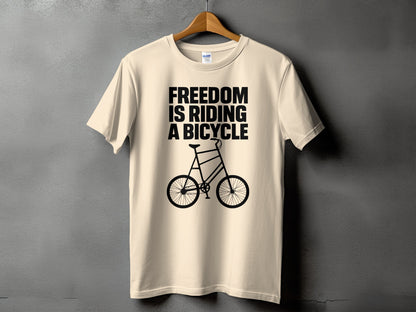 Freedom is Riding a Bicycle T-shirt product type