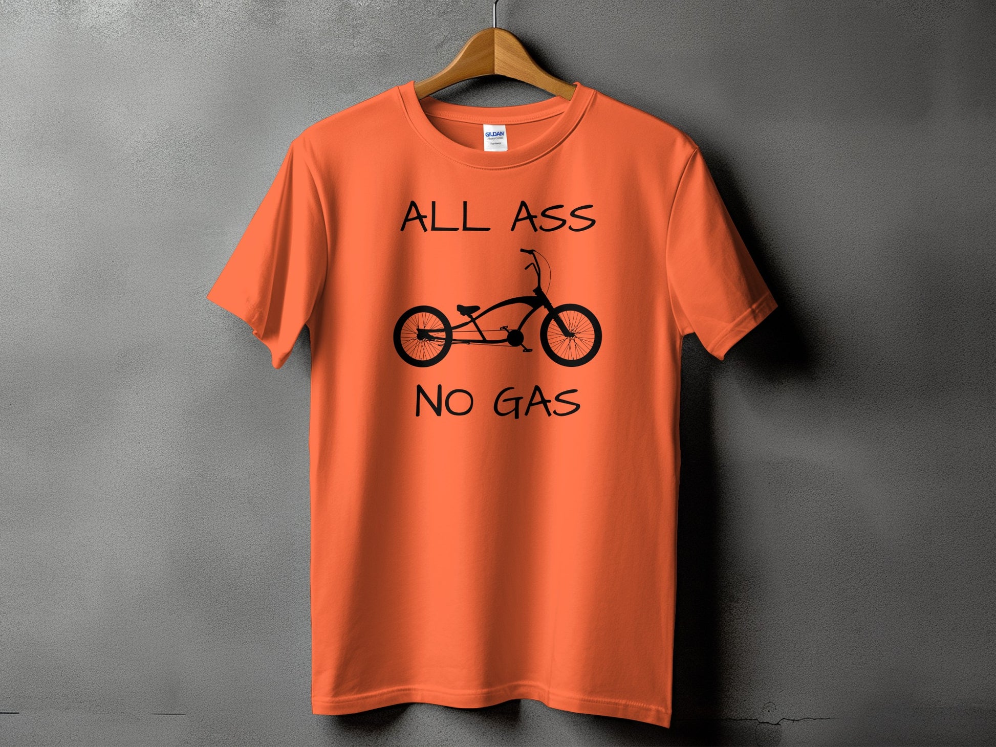 All Ass No Gas Unique Bicycle Design Shirt Product