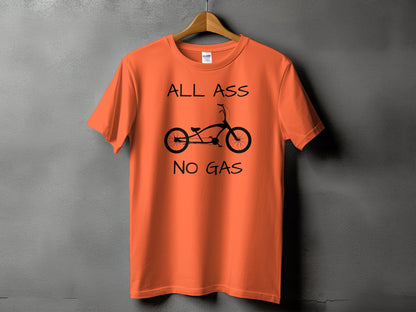 All Ass No Gas Unique Bicycle Design Shirt Product