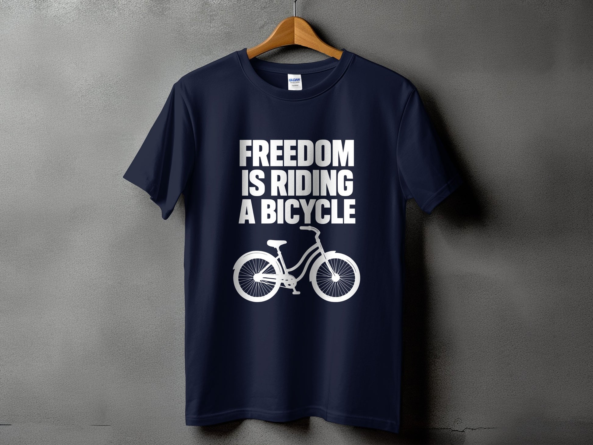 Freedom Is Riding A Bicycle Graphic T-Shirt product type