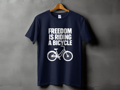 Freedom Is Riding A Bicycle Graphic T-Shirt product type