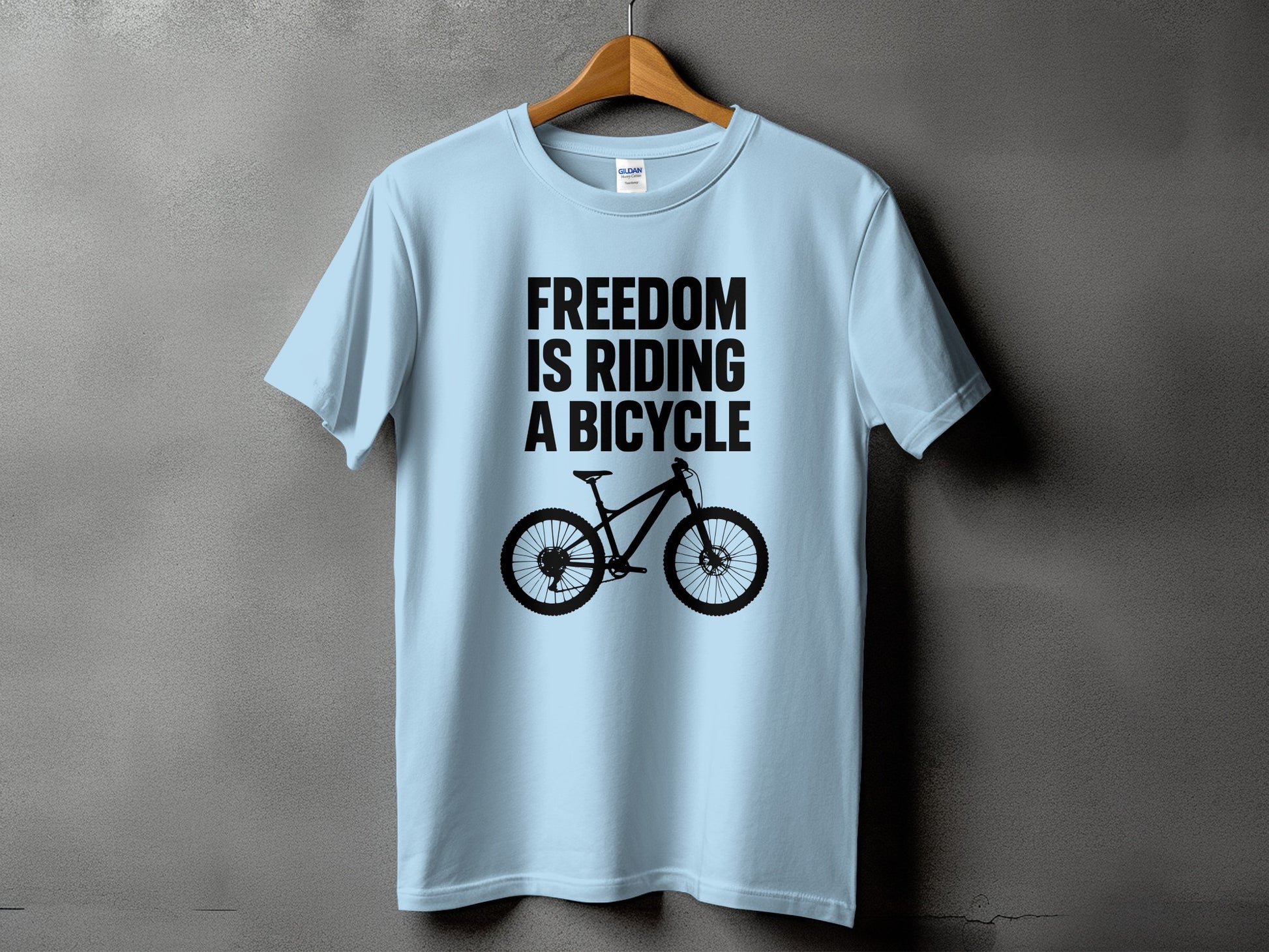 Freedom Is Riding A Bicycle Statement T Shirt product