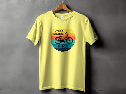Life is a beautiful ride yellow shirt product type