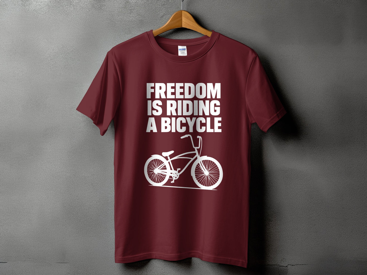 Freedom is Riding a Bicycle Graphic T-Shirt product type