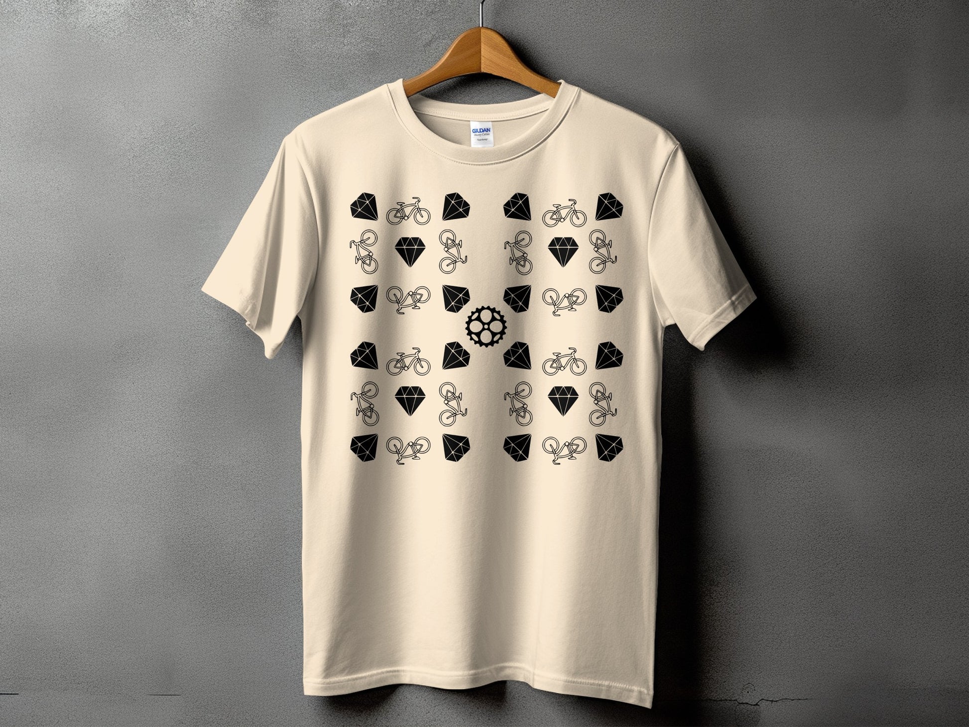 Cycling Icons Pattern Graphic Tee product