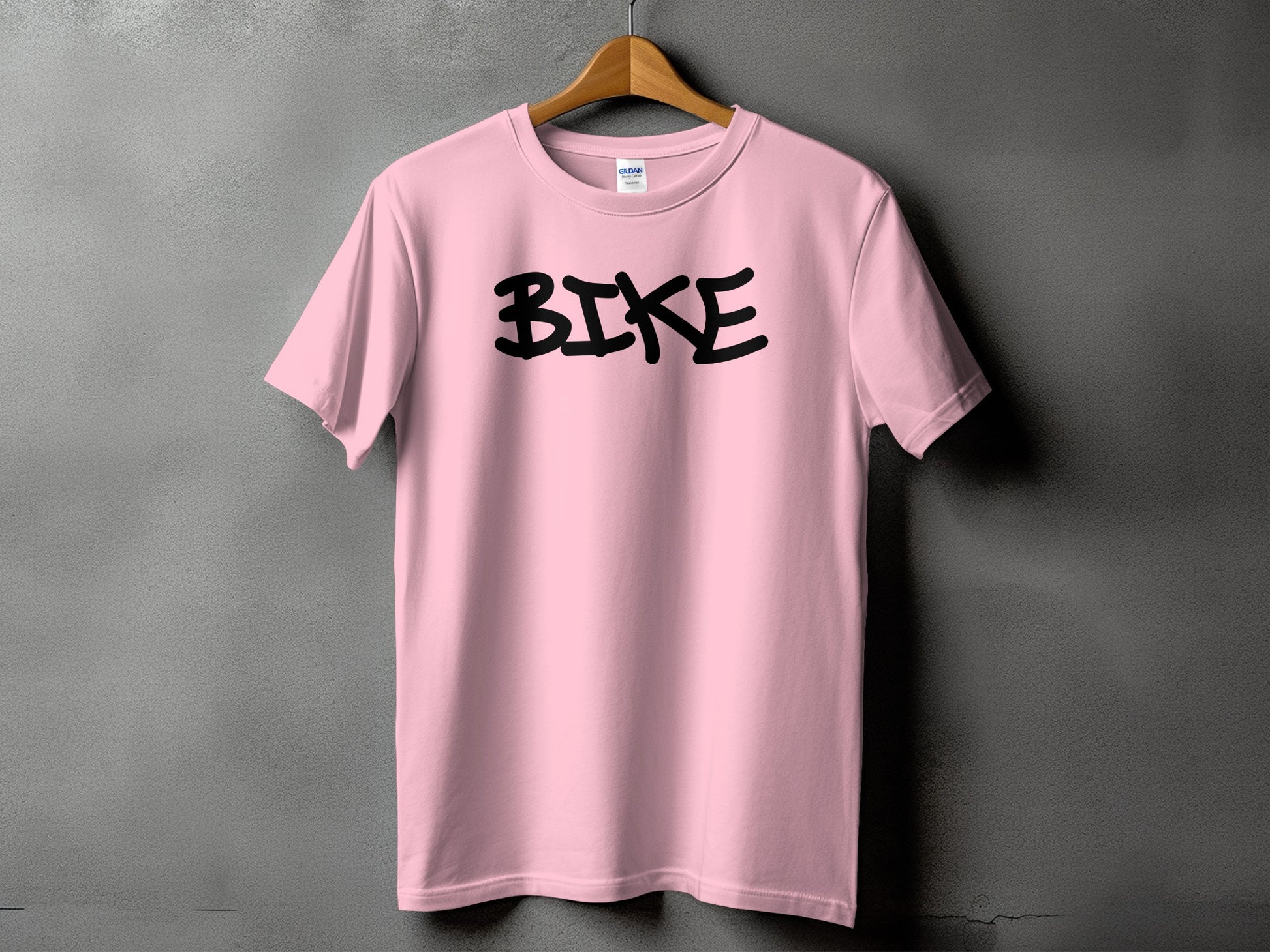 Casual Light Pink BIKE Graphic T-Shirt product
