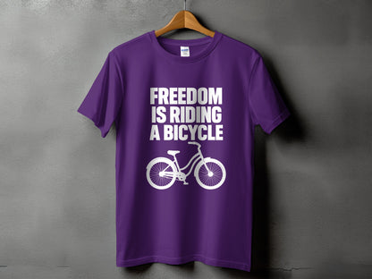 Freedom Is Riding A Bicycle T-shirt product type