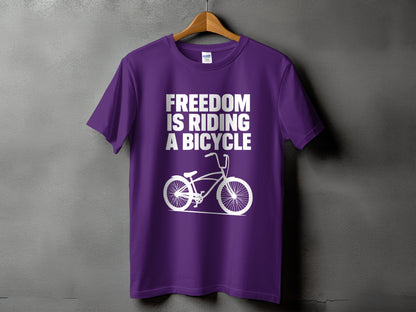 Freedom Is Riding a Bicycle T-Shirt product