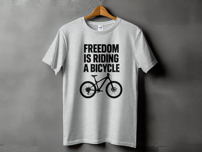 Freedom is Riding a Bicycle T-shirt product type