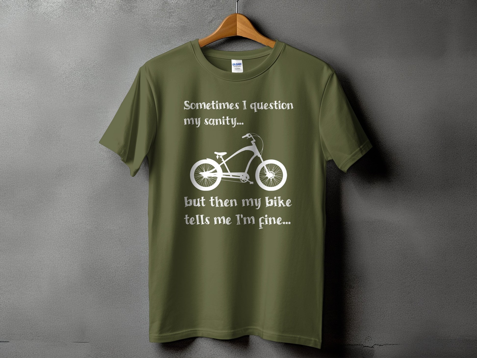 Sometimes I Question My Sanity Bike Graphic T-shirt product