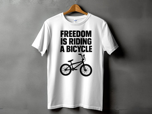 Freedom Is Riding A Bicycle T Shirt product