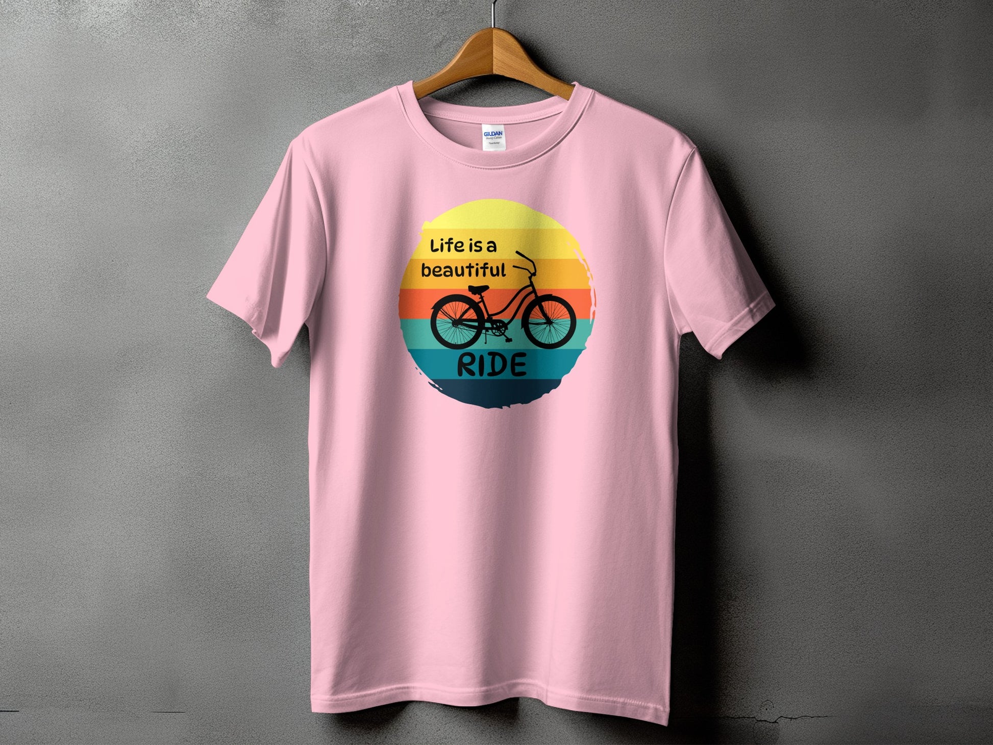 Life Is A Beautiful Ride Pink T-Shirt product type
