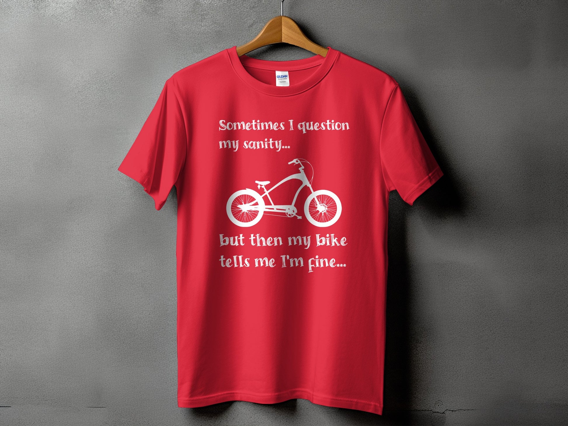 Sometimes I Question My Sanity Funny Bike Shirt product type