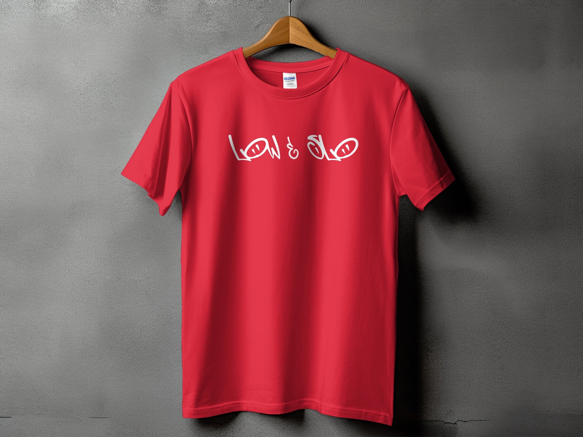 Stylish Red Graphic Tee With Unique Design product type
