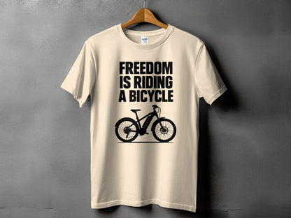 Freedom is Riding a Bicycle T-shirt product