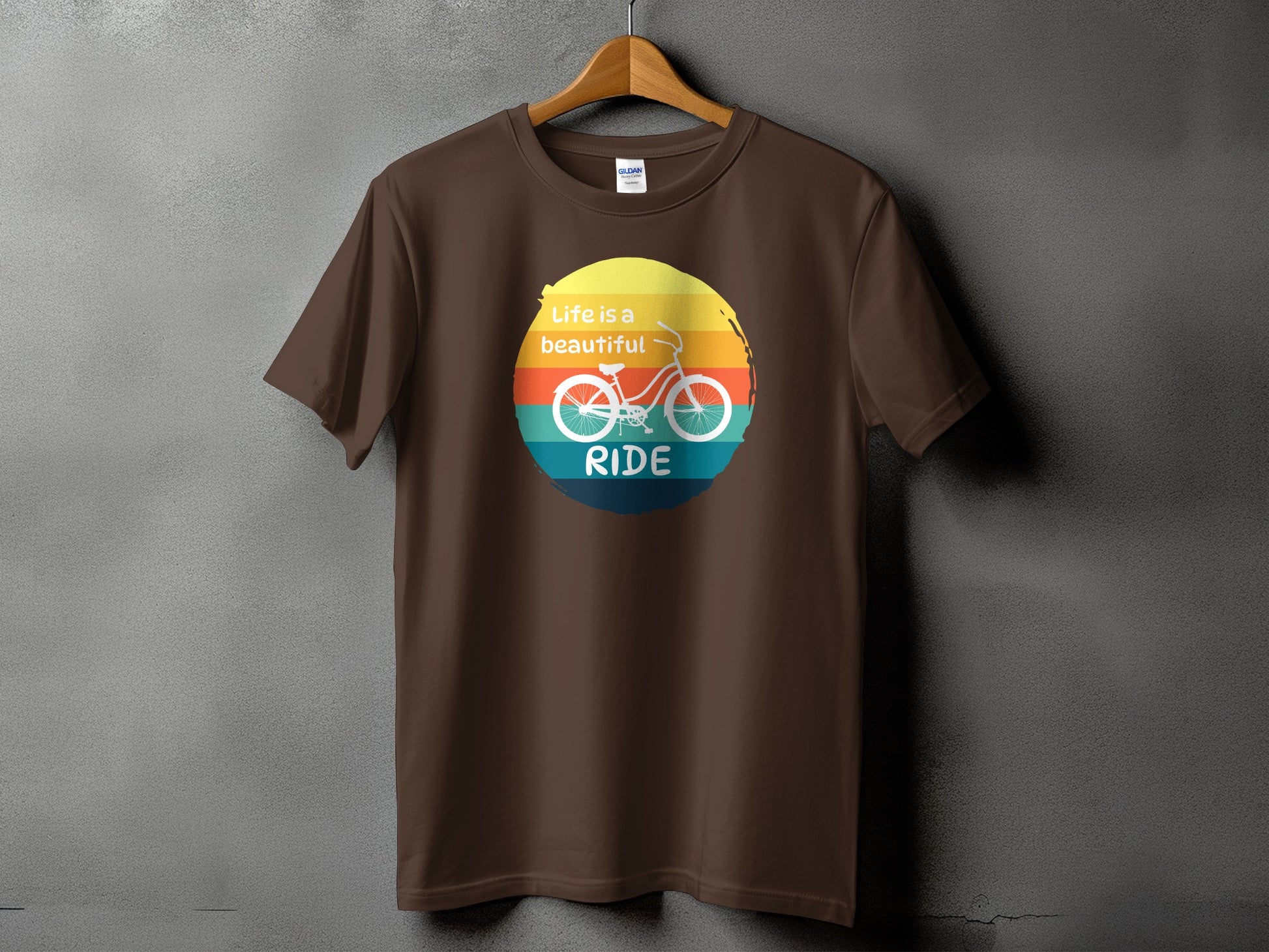 Ride Life is a Beautiful Ride Graphic Print T-Shirt Product