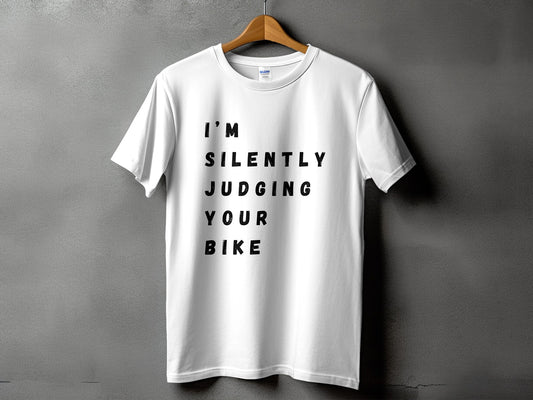 I'm Silently Judging Your Bike T-Shirt product