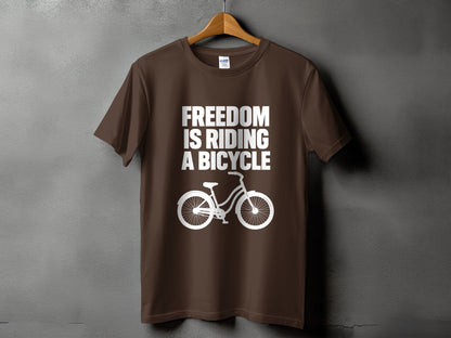 Freedom Is Riding A Bicycle T Shirt product