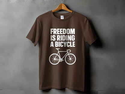 Freedom is Riding a Bicycle T-shirt product