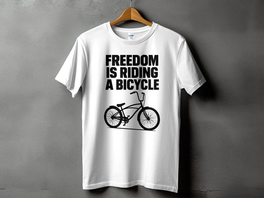 Freedom Is Riding A Bicycle T-shirt product